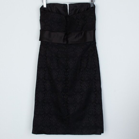 White House Black Market Floral Strapless Sheath Dress Size 4 - Picture 5 of 8